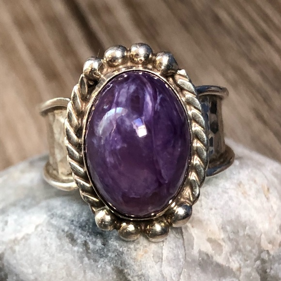 Sugilite Sterling Silver Ring 8 - Picture 9 of 11